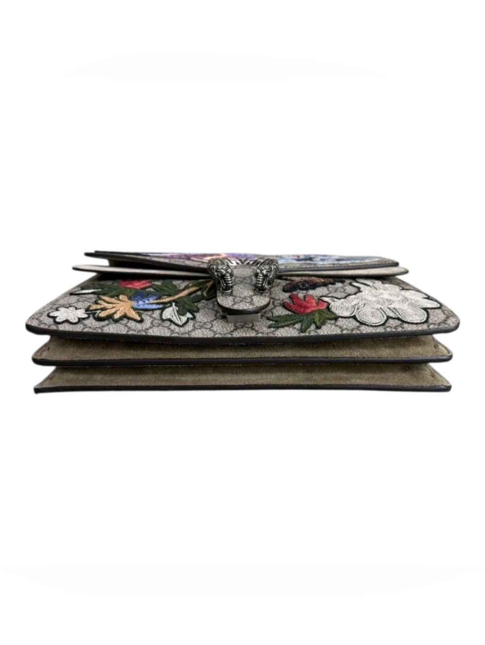 Gucci Dionysus Embroidered GG Supreme Shoulder Bag in Beige Taupe - Picture 5 of 15